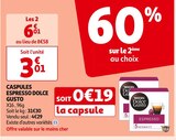 Promo CASPULES ESPRESSO DOLCE GUSTO à 6,01 € dans le catalogue Auchan Supermarché à Étouy