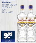 London Dry Gin im Angebot bei Getränkewelt in Bochum London Dry Gin Angebote von Gordon's bei Getränkewelt Bochum für 9,99 €