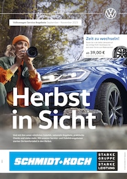 Volkswagen Prospekt "Herbst in Sicht" für Bremen, 1 Seite, 01.09.2023 - 30.11.2023