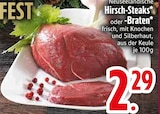 Neuseeländische Hirsch-Steaks oder -Braten Angebote bei EDEKA Heidenheim für 2,29 €