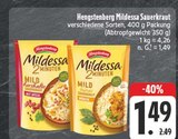 Mildessa Sauerkraut mit Speck im Angebot bei EDEKA in Plauen Mildessa Sauerkraut mit Speck Angebote von Hengstenberg bei EDEKA Plauen für 1,49 €