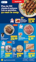 Prix et réduction Saumon dans le prospectus Lidl en cours Offre Saumon dans le catalogue Lidl du moment à la page 8