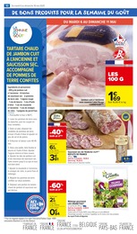 Prix et réduction Saucisson Sec dans le prospectus Carrefour Market en cours Offre Saucisson Sec dans le catalogue Carrefour Market du moment à la page 12