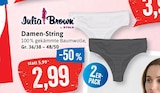 Damen-String Angebote von Julia Brown by Stolz bei Kaufhaus Stolz Neubrandenburg für 2,99 €