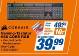 Gaming-Tastatur K55 CORE RGB bei expert im Hof Prospekt für 39,99 €