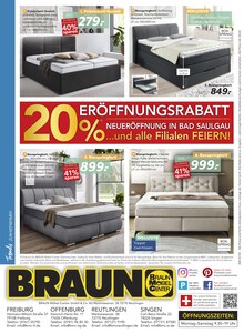 Bett im aktuellen BRAUN Möbel-Center Prospekt (Reutlingen) Bett im BRAUN Möbel-Center Prospekt "Lifestyle Trends" mit 12 Seiten (Reutlingen)