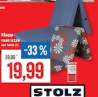 Kaufhaus Stolz - Klappmatratze Angebot im Prospekt Klappmatratze bei Kaufhaus Stolz im Prospekt "" für 19,99 €