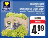 Beste Lese Tafeltrauben hell "Sweet Globe" Angebote von EDEKA Herzstücke bei E center Dresden für 4,99 €