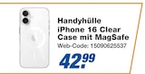 Aktuelles Handyhülle iPhone 16 Clear Case mit MagSafe Angebot bei expert in Stuttgart ab 42,99 €