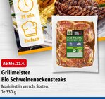 Bio Schweinenackensteaks von Grillmeister im aktuellen Lidl Prospekt