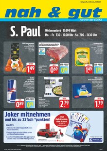 Aktueller nah und gut Prospekt für Stödtlen und Ungebung,  Seiten zum blättern nah und gut Prospekt Wir lieben Lebensmittel! mit  Seiten in Stödtlen und Umgebung