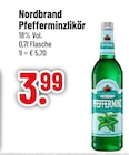 Likör im Trinkgut Prospekt Pfefferminzlikör von Nordbrand im aktuellen Trinkgut Prospekt für 3,99 €