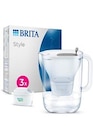 Bouteille et carafe filtrante Brita STYLE BLEU 3C PRO - Brita dans le catalogue Darty