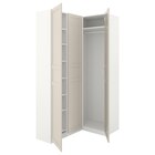 Eckkleiderschrank weiß/hellbeige 160/88x236 cm von PAX / FLISBERGET für 600,00 € bei IKEA im Angebot Eckkleiderschrank weiß/hellbeige 160/88x236 cm von PAX / FLISBERGET im aktuellen IKEA Prospekt