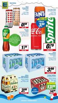 Coca Cola im EDEKA Prospekt "Aktuelle Angebote" mit 22 Seiten (Marl)