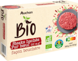 STEAKS HACHÉS PUR BOEUF FAÇON BOUCHÈRE AUCHAN BIO - AUCHAN BIO - Auchan Hypermarché à Dieppe STEAKS HACHÉS PUR BOEUF FAÇON BOUCHÈRE AUCHAN BIO - AUCHAN BIO en promo chez Auchan Hypermarché Dieppe à 22,48 €