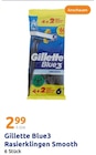 Blue3 Rasierklingen Smooth im Angebot bei Action in Cuxhaven Blue3 Rasierklingen Smooth Angebote von Gillette bei Action Cuxhaven für 2,99 €