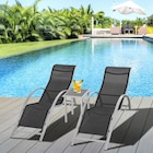 Aktuelle Staubsauger Angebote bei POCO in Herne Aktuelles Outsunny Gartenliege-Set mit Tisch schwarz Metall B/H/T: ca. 59x66x169 cm Angebot bei POCO in Herne ab 128,99 €