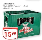 Mühlen Kölsch im Angebot bei GLOBUS in Pulheim Mühlen Kölsch Angebote bei GLOBUS Pulheim für 15,99 €