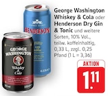 Whiskey & Cola Angebote von George Washington bei E center Trier für 1,11 €