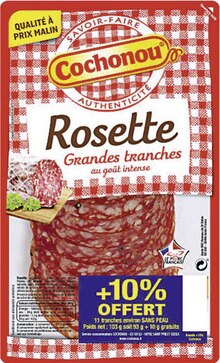 Saucisson De Sanglier - COCHONOU - Géant Casino Saucisson De Sanglier - COCHONOU à 1,39 € dans le catalogue Géant Casino "Black Friday, jusqu'à -90% d'économies"