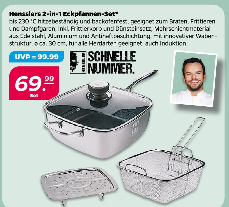 Hensslers 2-in-1 Eckpfannen-Set*