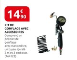 Rural Master Cléden-Poher - Promo Kit de gonflage avec accessoires Promo Kit de gonflage avec accessoires à 14,90 € dans le catalogue Rural Master à Cléden-Poher