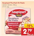 Thunfisch für Pasta von Saupiquet für 2,79 € bei Netto Marken-Discount im Angebot Thunfisch für Pasta von Saupiquet im aktuellen Netto Marken-Discount Prospekt