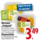 Obstsalat "Feelgood" oder Ananasstücke von OBSTWERK im aktuellen EDEKA Prospekt für 3,49 €