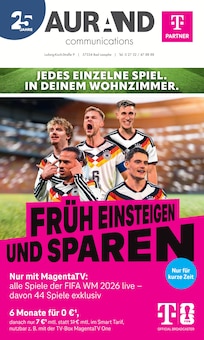 Aurand Communications Prospekt JEDES EINZELNE SPIEL. IN DEINEM WOHNZIMMER. mit 12 Seiten
