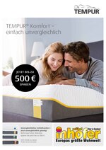 Möbel Inhofer Prospekt "TEMPUR® Komfort – einfach unvergleichlich", 8 Seiten, für Ingolstadt, 05.02.2020 - 29.02.2020 Möbel Inhofer Prospekt "TEMPUR® Komfort – einfach unvergleichlich", 8 Seiten, für Ingolstadt, 05.02.2020 - 29.02.2020