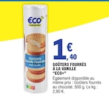 Goûters fourrés à la vanille - ECO+ dans le catalogue E.Leclerc