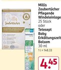 Aktuelles Zaubertücher Pflegende Windeleinlage oder Baby Erkältungszeit Balsam Angebot bei Rossmann in Halle (Saale) ab 4,45 €