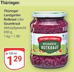 Aktuelles Rotkraut Angebot bei GLOBUS in Erfurt ab 1,29 €