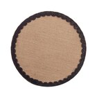 Set de table rond en jute Darla naturel et noir Ø38cm dans le catalogue Maxi Bazar