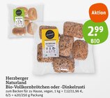 Bio-vollkornbrötchen oder -dinkelrusti Angebote von Herzberger bei tegut Offenbach für 2,99 €
