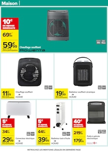 Promo Rowenta dans le catalogue Carrefour du moment à la page 54