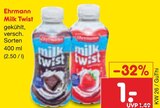 Milk Twist von Ehrmann für 1,00 € bei Netto Marken-Discount im Angebot Milk Twist von Ehrmann im aktuellen Netto Marken-Discount Prospekt