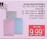 Jersey-Spannbettlaken von  im aktuellen Marktkauf Prospekt für 9,99 €