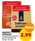 Kaffeepads von Dallmayr für 2,99 € bei Penny-Markt im Angebot Kaffeepads von Dallmayr im aktuellen Penny-Markt Prospekt