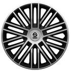 4 enjoliveurs argent/noir sparco bergamo 15 pouces - SPARCO en promo chez Norauto Asnières-sur-Seine à 34,99 €