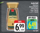 Aktuelles Gold löslicher Bohnenkaffee Angebot bei E center in Jena ab 6,49 €