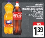 Mezzo Mix im EDEKA Prospekt Mezzo Mix von Coca-Cola im aktuellen EDEKA Prospekt für 1,39 €