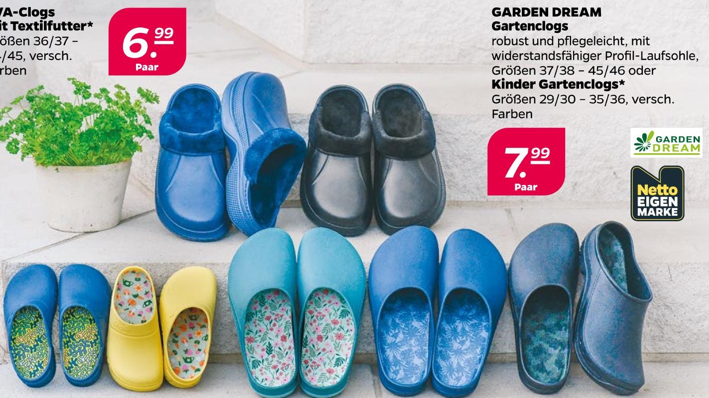 Gartenclogs oder Kinder Gartenclogs