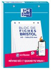 Pack de 30 Fiches Bristol - A5 - petits carreaux - perforées - blanc - Oxford en promo chez Bureau Vallée Pack de 30 Fiches Bristol - A5 - petits carreaux - perforées - blanc - Oxford dans le catalogue Bureau Vallée