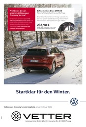 Aktueller Volkswagen Werkstatt & Auto Prospekt in Steinbach und Umgebung, "Startklar für den Winter" mit 1 Seite, 01.01.2026 - 28.02.2026