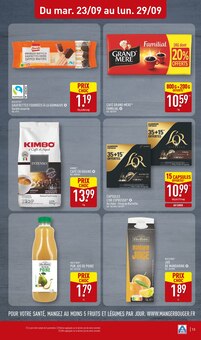 Promotion Poire dans le prospectus Aldi, valable du 23/09/2025 au 29/09/2025 Promo Poire dans le catalogue Aldi du moment à la page 13