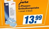 2-Phasen-Entkalkungstabs im Angebot bei expert in Rheine 2-Phasen-Entkalkungstabs Angebote von Jura bei expert Rheine für 13,99 €