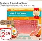Frühstücksschinken Angebote von Radeberger bei GLOBUS Zwickau für 2,49 €