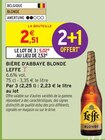 Bière d'abbaye blonde - LEFFE en promo chez Intermarché Contact Calais à 5,02 €